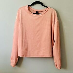 Old Navy Dusty Pink Velour Pajama Long Sleeve